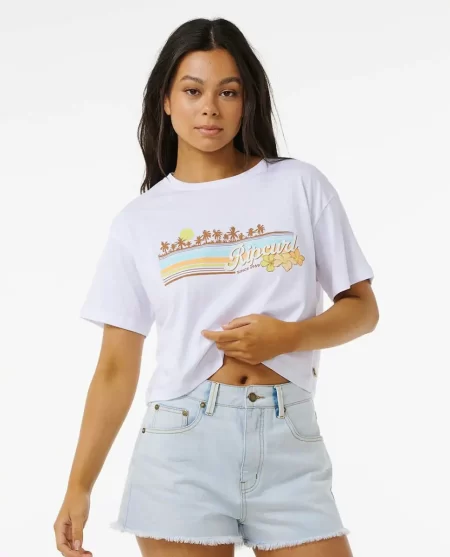 Women Tees & Tanks Sunset Crop Tee Rip Curl