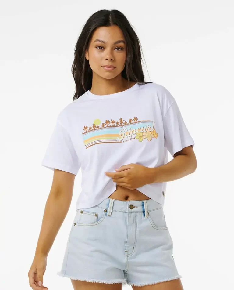 Women Tees & Tanks Sunset Crop Tee Rip Curl