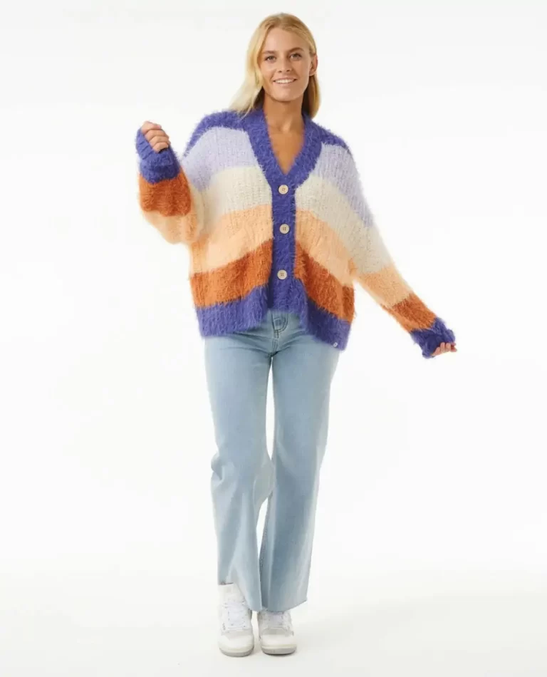Women The Search Stripe Cardigan Rip Curl Sweaters - Image 4