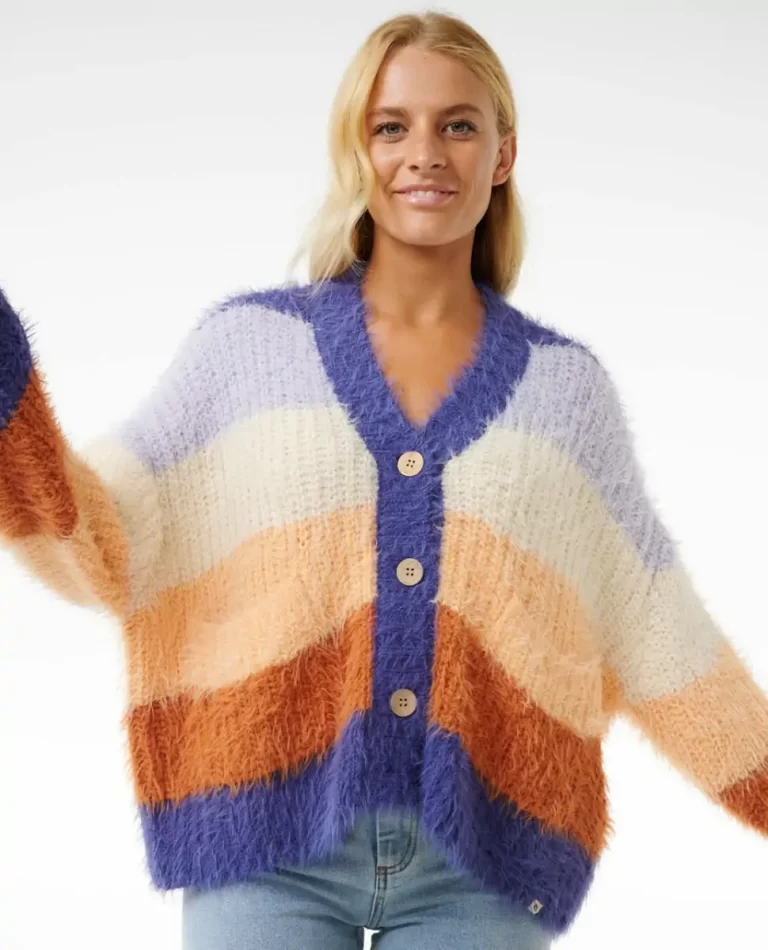 Women The Search Stripe Cardigan Rip Curl Sweaters