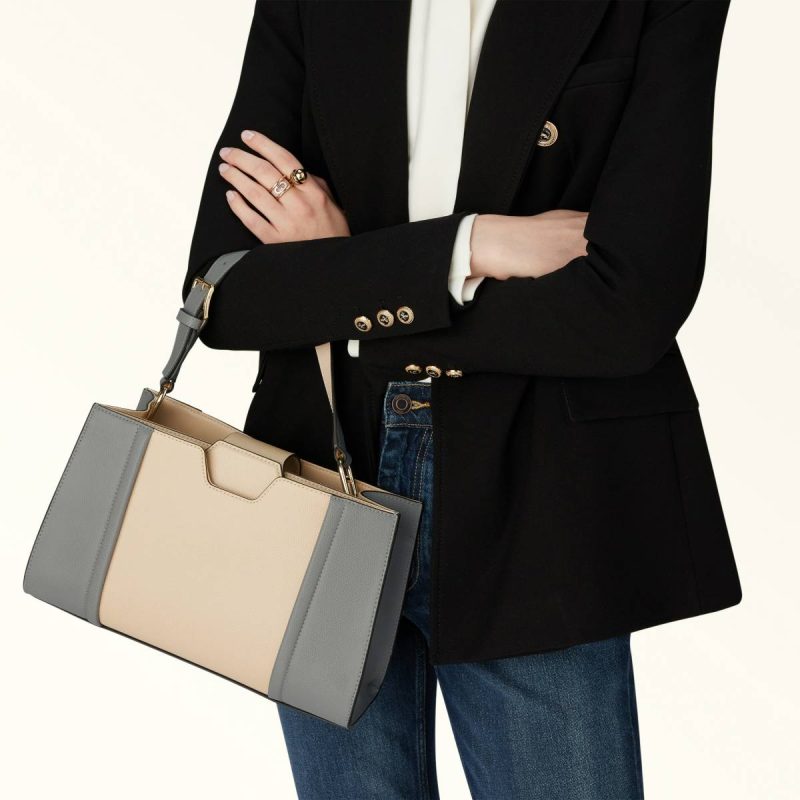 Women Totes Ballerina I+Cenere Furla Riva Tote M - Image 2