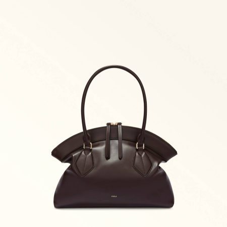 Women Totes Furla Erica Tote M Dark Coffee