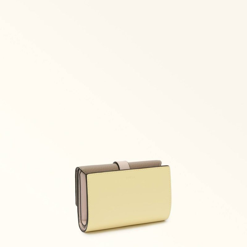 Women Wallets Stucco Gray+Freesia+Azalea Furla Grazia Compact Wallet M - Image 2