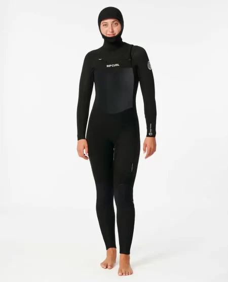 Women Women's Dawn Patrol 5/4 Hooded Chest Zip Fullsuit Wetsuit Rip Curl Fullsuits