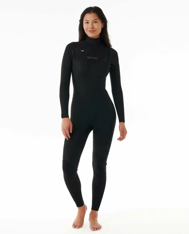 Womens Dawn Patrol Chest Zip 3/2 Wetsuit Women Rip Curl Fullsuits - Image 2